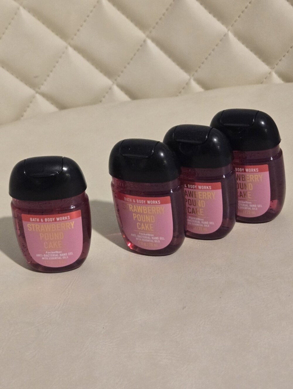 Strawberry Pound Cake PocketBac Hand Sanitizer • Lot of 4 Bath & Body Works